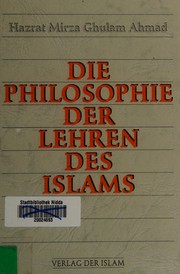 Front cover of Die Philosophie der Lehren des Islams by Gulam AhĐmad