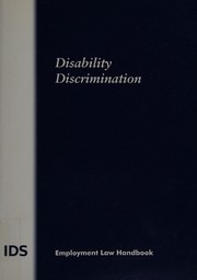 Cover of Disability discrimination by Unknown