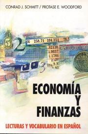 Front cover of Economía y finanzas by Conrad J. Schmitt