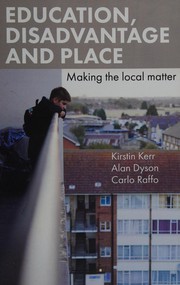 Front cover of Education, Disadvantage and Place by Alan Dyson