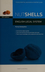 Front cover of English legal system by Penny Darbyshire