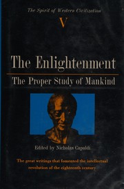 Cover of The enlightenment by Nicholas Capaldi