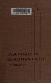 Cover of Essentials in Christian faith by John B. Harrington