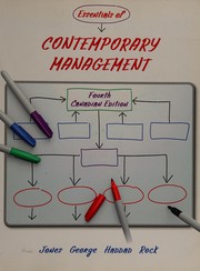 Cover of Essentials of contemporary management by Gareth R. Jones