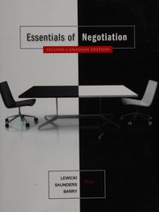 Cover of Essentials of negotiation by Roy J Lewicki