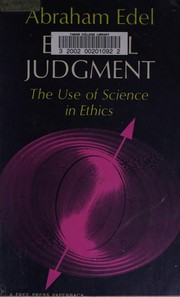 Cover of Ethical judgment by Abraham Edel