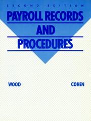 Front cover of Payroll Records and Procedures by Meryl Wood