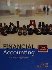 Cover of Financial accounting by John Friedlan