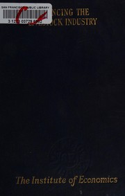 Front cover of Financing the livestock industry by Forrest Maury Larmer