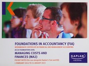 Front cover of Foundations in accountancy (FIA) by Fia