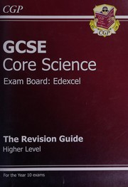Front cover of GCSE Edexcel Core Science Higher Revision Guide by Richard Parsons