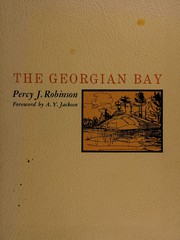 Front cover of The Georgian Bay by Percy James Robinson