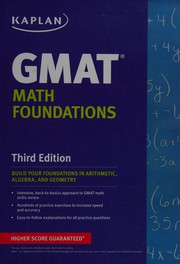 Cover of GMAT math foundations by Kaplan Test Prep and Admissions