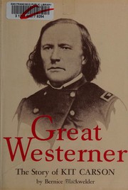 Cover of Great westerner by Bernice Blackwelder