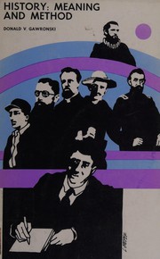 Front cover of History: meaning and method by Donald V. Gawronski