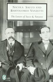 Front cover of Letters of Sacco and Vanzetti by Nicola Sacco