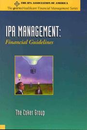 Cover of IPA management by Coker Group