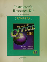 Front cover of Instructor's resource kit to accompany Microsoft Office 2000 by Unknown