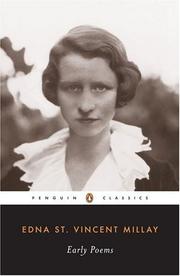 Cover of Early poems by Edna St. Vincent Millay
