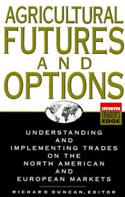 Front cover of Agricultural Futures and Options by Richard Duncan