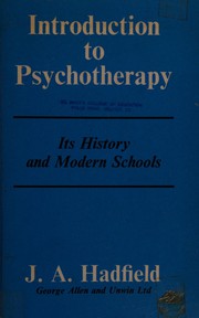 Cover of Introduction to psychotherapy by J. A. Hadfield