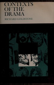 Front cover of Contexts of the drama by Richard Henry Goldstone