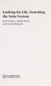 Front cover of LOOKING FOR LIFE, SEARCHING THE SOLAR SYSTEM by PAUL CLANCY