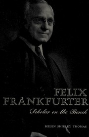 Front cover of Felix Frankfurter by Helen Shirley Thomas