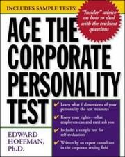 Cover of Ace the Corporate Personality Test by Edward Hoffman