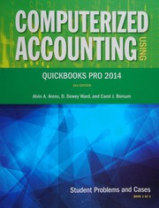 Cover of Computerized accounting using QuickBooks Pro 2014 by Alvin A. Arens