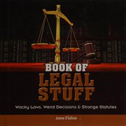 Front cover of Book of legal stuff by Joanne O'Sullivan