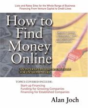 Cover of How to Find Money Online by Alan Joch