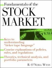 Cover of Fundamentals of the Stock Market by B. O'Neill Wyss