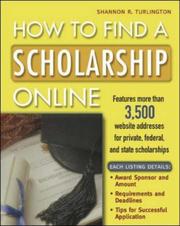 Front cover of How to find a scholarship online by Shannon R. Turlington