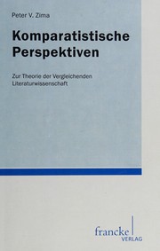 Front cover of Komparatistische Perspektiven by Peter V. Zima