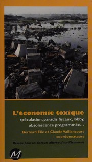 Cover of L'économie toxique by Bernard Élie