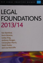Front cover of Legal Foundations by K et al Bamford