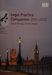 Cover of Legal practice companion 2011/12 by Gerald Montagu