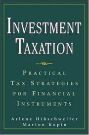 Front cover of Investment Taxation by Arlene M. Hibschweiler