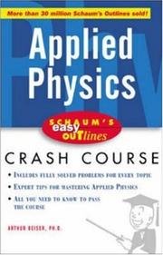 Cover of Applied physics by Arthur Beiser