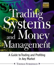 Cover of Trading Systems and Money Management by Thomas Stridsman