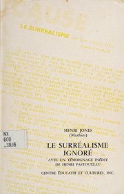 Cover of Le surréalisme ignoré by Henri Jones
