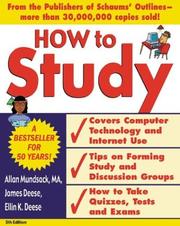 Cover of How to study by Allan Mundsack