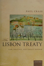 Cover of Lisbon Treaty by Paul Craig