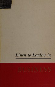 Cover of Listen to leaders in business by Albert Love