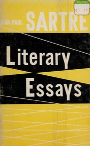 Front cover of Literary essays by Jean-Paul Sartre