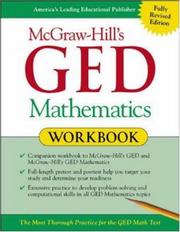 Front cover of McGraw-Hill's GED Mathematics Workbook by Jerry Howett