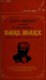 Front cover of The living thoughts of Karl Marx by Karl Marx