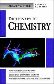 Cover of McGraw-Hill dictionary of chemistry by Sybil P. Parker