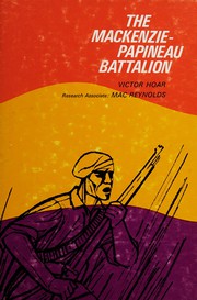 Front cover of The Mackenzie-Papineau Battalion by Victor Hoar